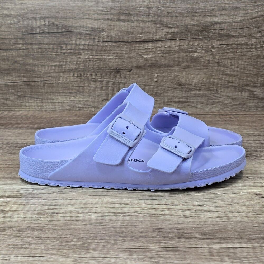 Birkenstock Arizona EVA Women's Sz 9 Purple Lilac Double Strap Sandals READ DESC